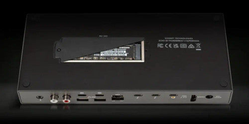 Sonnet Echo 20 Thunderbolt 4 SuperDock with NVME SSD installed Sonnet Echo 20 Thunderbolt 4 SuperDock with NVME SSD installed